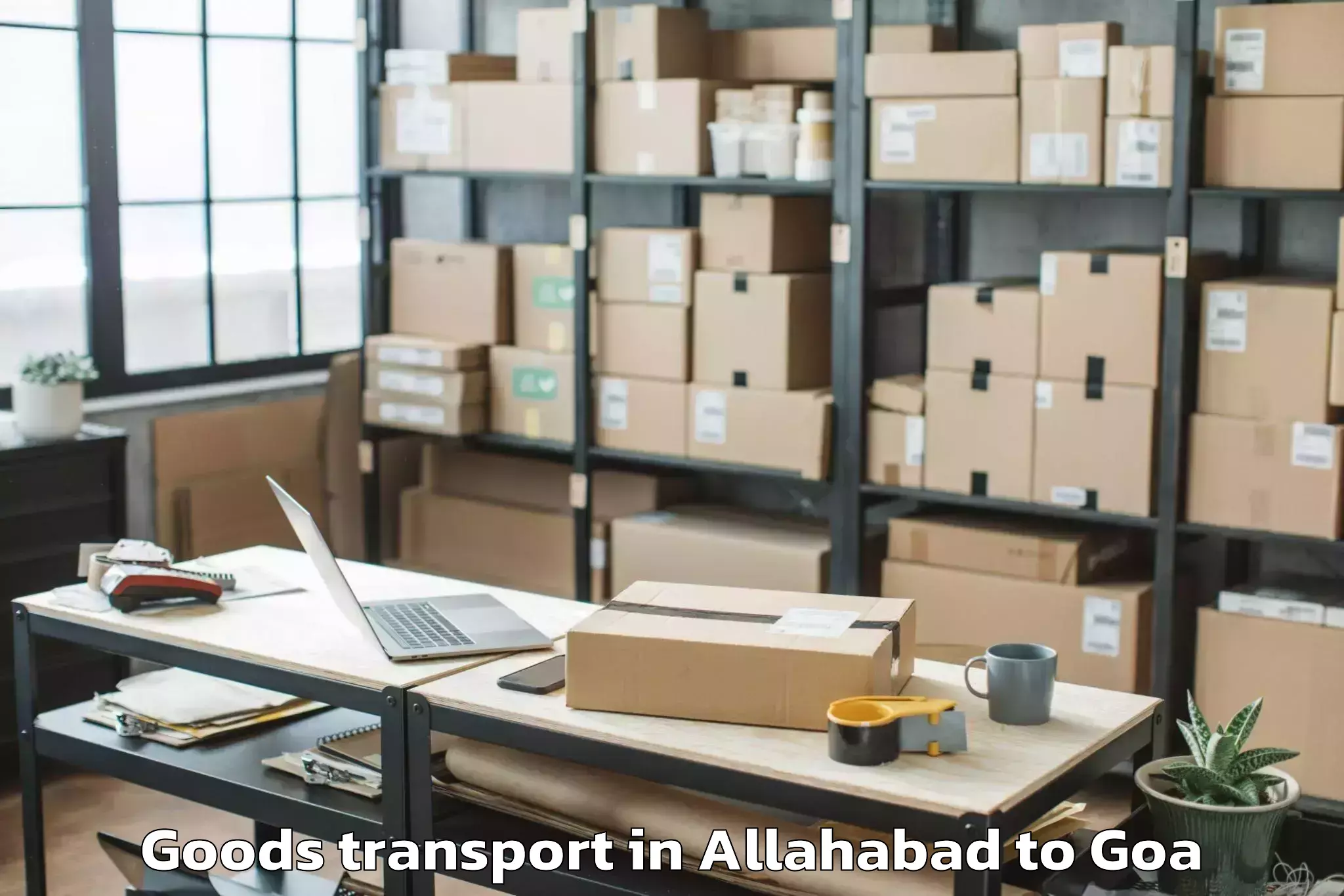 Hassle-Free Allahabad to Dabolim Airport Goi Goods Transport